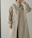 Bab バブ piping デザイン coat レディース