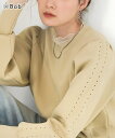 Bab バブ sweat-like waist switching knit tops トップス レディース 春夏