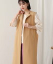 Bou Jeloud ブージュルード 【web限定】backベルトボタン付きシンプルジレ ジレ レディース