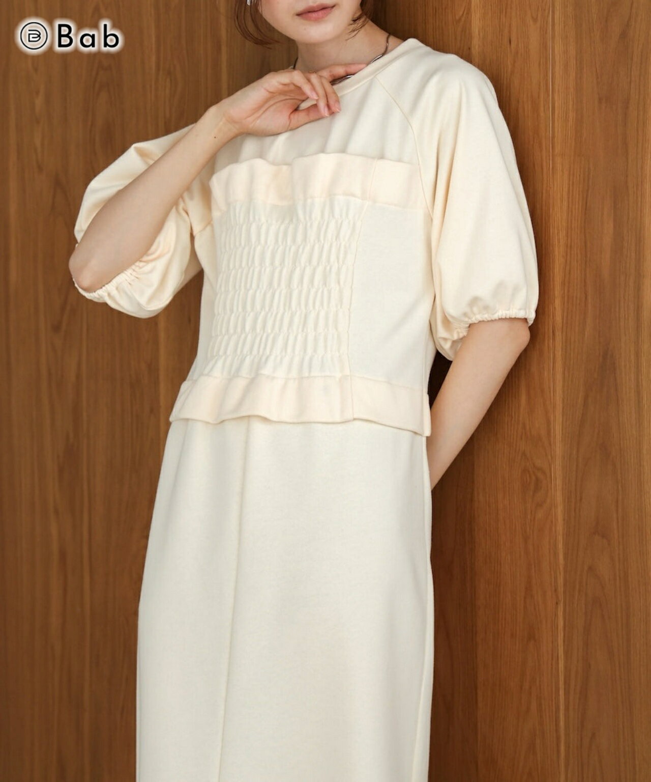 樂天商城 - Bab バブ bischelike sweatshirt one piece トップス レディース 秋冬 きれいめ おしゃれ 通勤 オフィス 20代 30代 40代 50代 60代