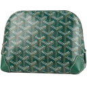 GOYARD/ゴヤール ヴァンドーム コスメティックポーチ ゴヤールディンキャンバス セルヴォンカーフスキン グリーン VENDOTPMLTY09CL09P【新...