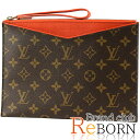 【新品同様品】ルイ ヴィトン/LOUIS VUITTON　ポシェット・パラス（クラッチバッグ）　モノグラム×カーフレザー　ブラウン×クレモンティーヌ　M60675【中古】【全品鑑定済】【安心保証】