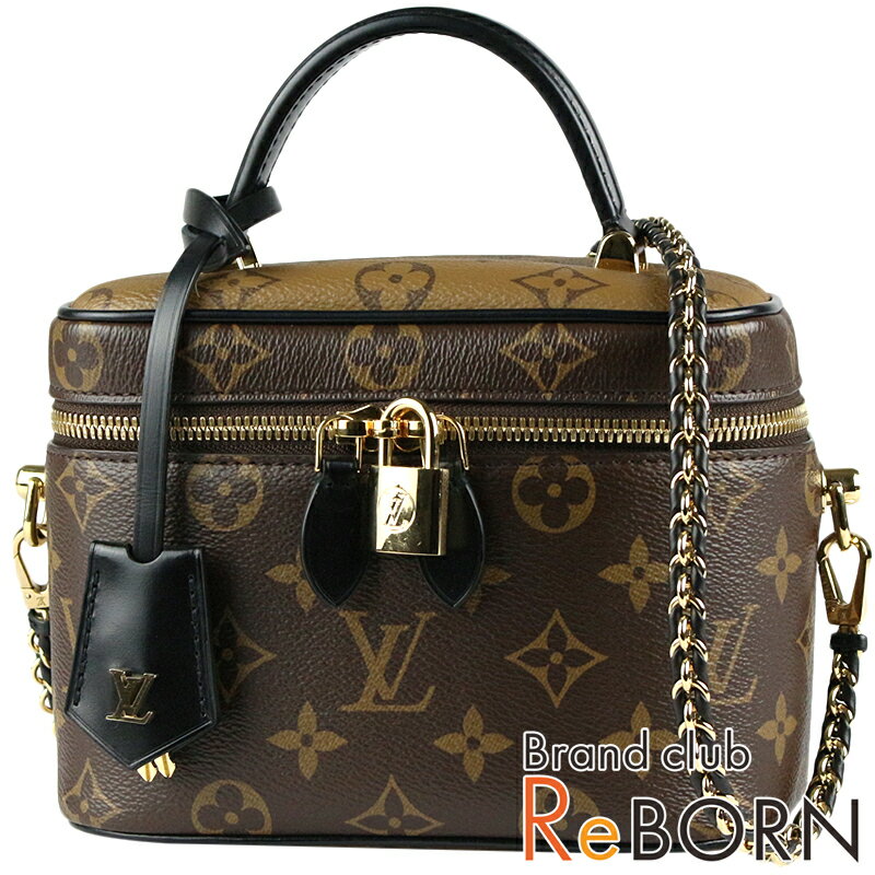 【美品 - 大変綺麗】ルイ ヴィトン/LOUIS VUITTON　ヴァニティ NV PM（2WAYチェーンハンドバッグ）　モノグラム キャンバス　モノグラム リバース キャンバス　ブラウン　M45165【中古】