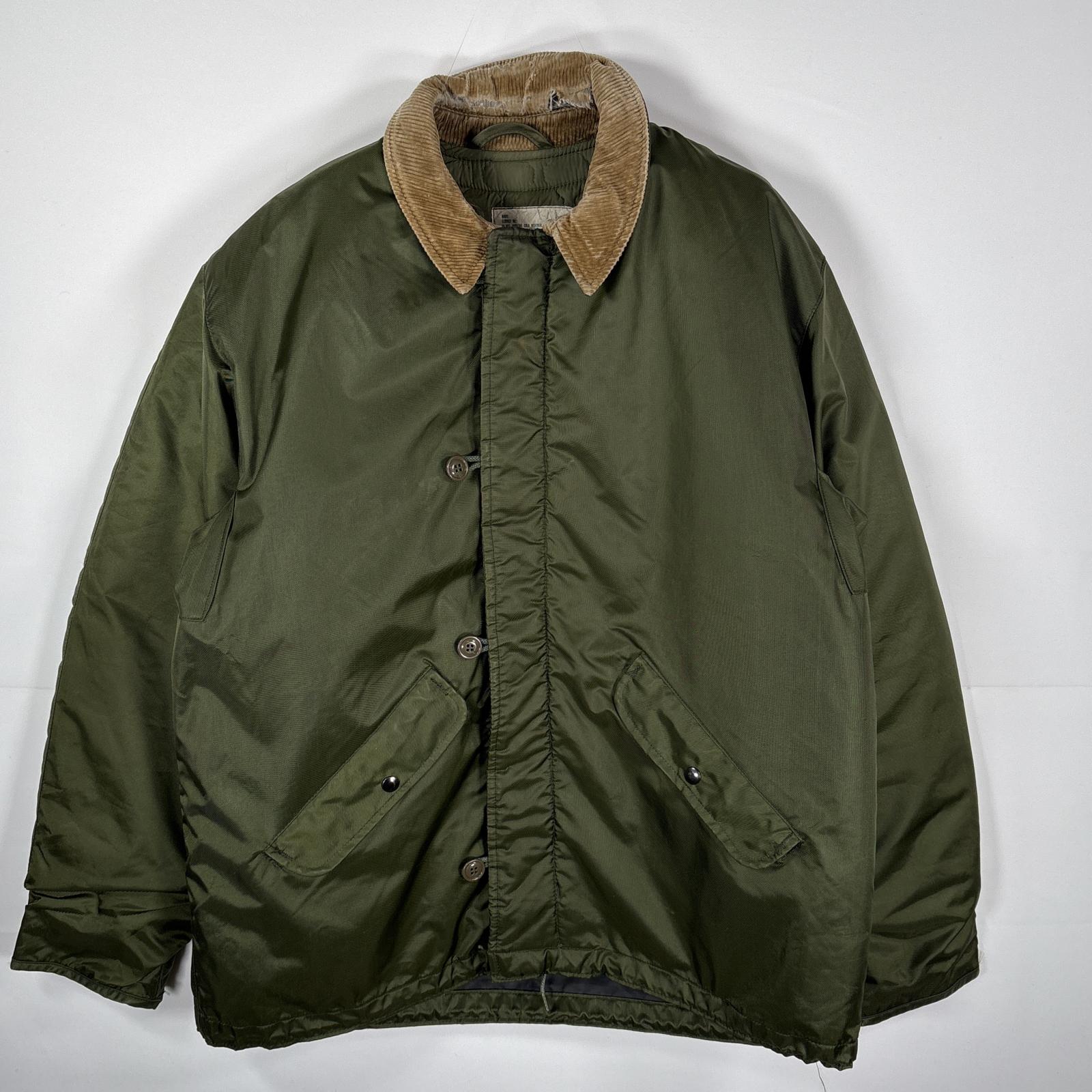 古着 80's/80年代 ミリタリージャケット EXTREAM COLD WEATHER JACKET A-1 デッキジャケット ヴィンテージ L カーキ メンズ 【中古】