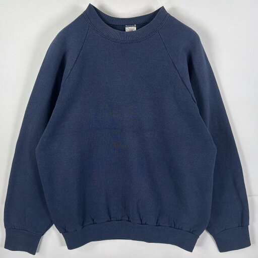 古着 90's/90年代 フルーツオブザルーム FRUIT OF THE LOOM USA製 スウェット ラグラン バックプリント L ネイビー メンズ 【中古】 古着 90's/90年代 フルーツオブザルーム FRUIT OF THE LOOM USA製 スウェット ラグラン バックプリント L ネイビー メンズ 【中古】