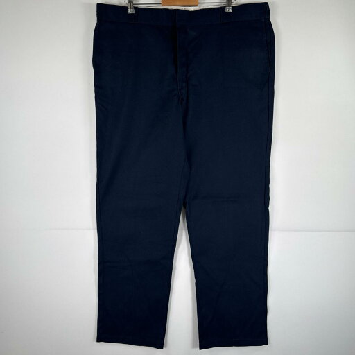 古着 ディッキーズ Dickies ワークパンツ 作業着 大きいサイズ ワンポイント ストレート w44 L32 ネイビー メンズ 【中古】 古着 ディッキーズ Dickies ワークパンツ 作業着 大きいサイズ ワンポイント ストレート w44 L32 ネイビー メンズ 【中古】