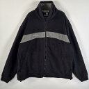 古着 コロンビア Columbia フリースジャケット ワンポイントロゴ刺繍 ビッグサイズ XL ブラック グレー ツートン メンズ 【中古】(4)