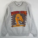 古着 90's/90年代 ジャージーズ Jerzees スウェット ラバープリント クルーネック パンサー 片面プリント ヘザーグレー M グレー メンズ 【中...