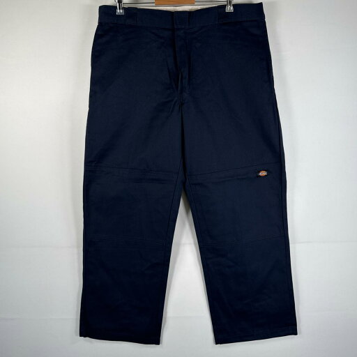 古着 ディッキーズ Dickies ワークパンツ 作業着 ワンポイント ロゴ ストレート ダブルニー 大きいサイズ w40 L30 ネイビー メンズ 【中古】 古着 ディッキーズ Dickies ワークパンツ 作業着 ワンポイント ロゴ ストレート ダブルニー 大きいサイズ w40 L30 ネイビー メンズ 【中古】