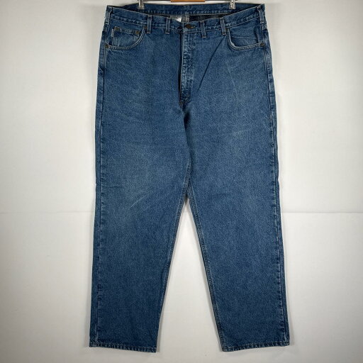 古着 カーハート Carhartt デニムパンツ ジーパン 5ポケット ワンポイント ロゴ ライナー テーパード 大きいサイズ w44 L34 ブルー メンズ 【中古】 古着 カーハート Carhartt デニムパンツ ジーパン 5ポケット ワンポイント ロゴ ライナー テーパード 大きいサイズ w44 L34 ブルー メンズ 【中古】