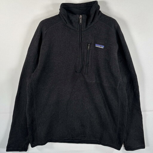 古着 パタゴニア patagonia ハーフジップフリースジャケット ベターセーター ワンポイントロゴ刺繍 胸ジップポケット M ブラック メンズ 【中古】 古着 パタゴニア patagonia ハーフジップフリースジャケット ベターセーター ワンポイントロゴ刺繍 胸ジップポケット M ブラック メンズ 【中古】