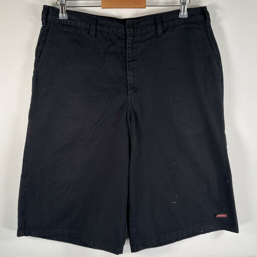 古着 ディッキーズ Dickies ショートパンツ ハーフパンツ ワークパンツ サイドポケット ワンポイントロゴ 大きいサイズ ブラック メンズ 【中古】 古着 ディッキーズ Dickies ショートパンツ ハーフパンツ ワークパンツ サイドポケット ワンポイントロゴ 大きいサイズ ブラック メンズ 【中古】