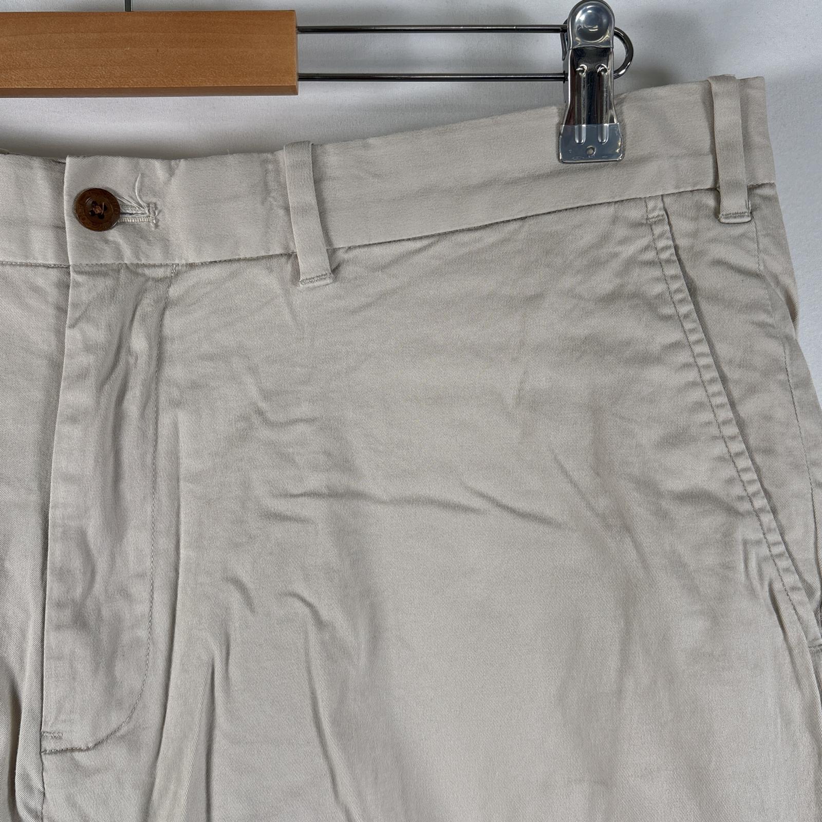 古着 ポロゴルフラルフローレン POLO GOLF RALPH LAUREN ショートパンツ ハーフパンツ チノパン ワンポイントロゴ刺繍 w36 ベージュ系 メンズ 【中古】