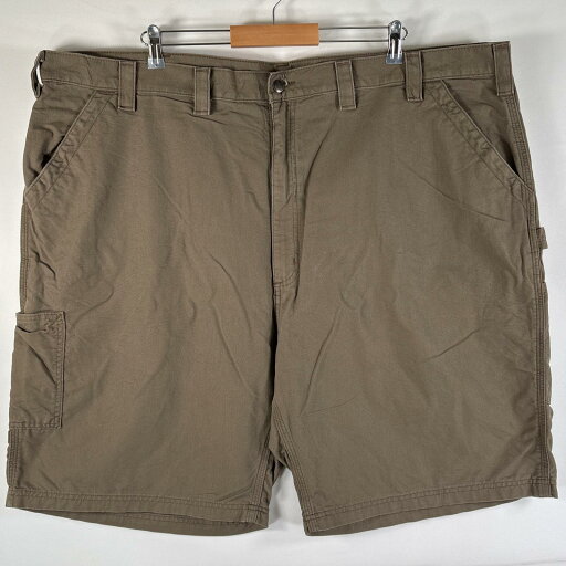 古着 カーハート Carhartt ダック ショートパンツ 大きいサイズ ワークショーツ ワンポイントロゴ ペインター w50 ブラウン系 メンズ 【中古】 古着 カーハート Carhartt ダック ショートパンツ 大きいサイズ ワークショーツ ワンポイントロゴ ペインター w50 ブラウン系 メンズ 【中古】