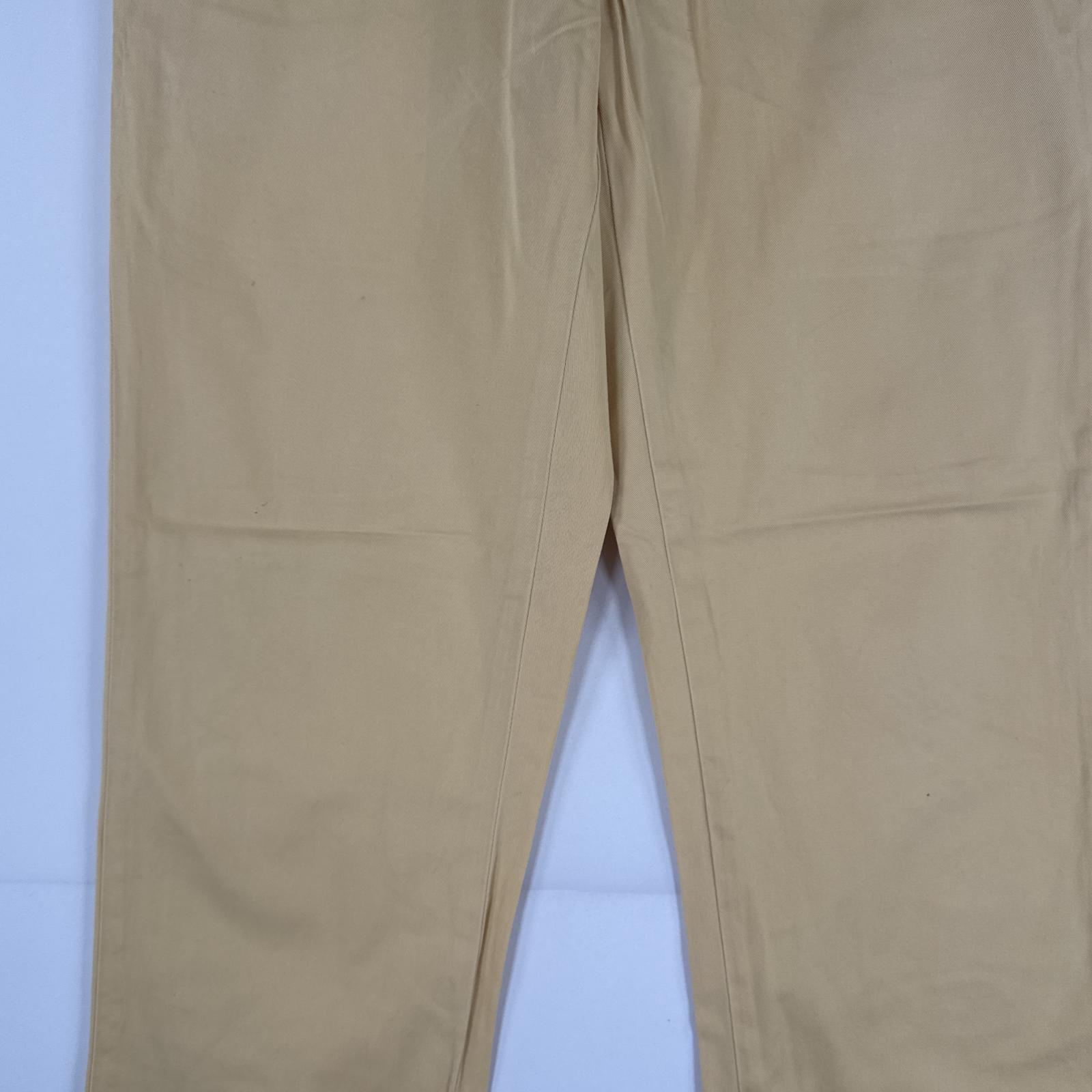 古着 ポロバイラルフローレン Polo by Ralph Lauren チノパンツ チノパン ワンポイント スラックス カラーパンツ w33 L32 イエロー メンズ 【中古】