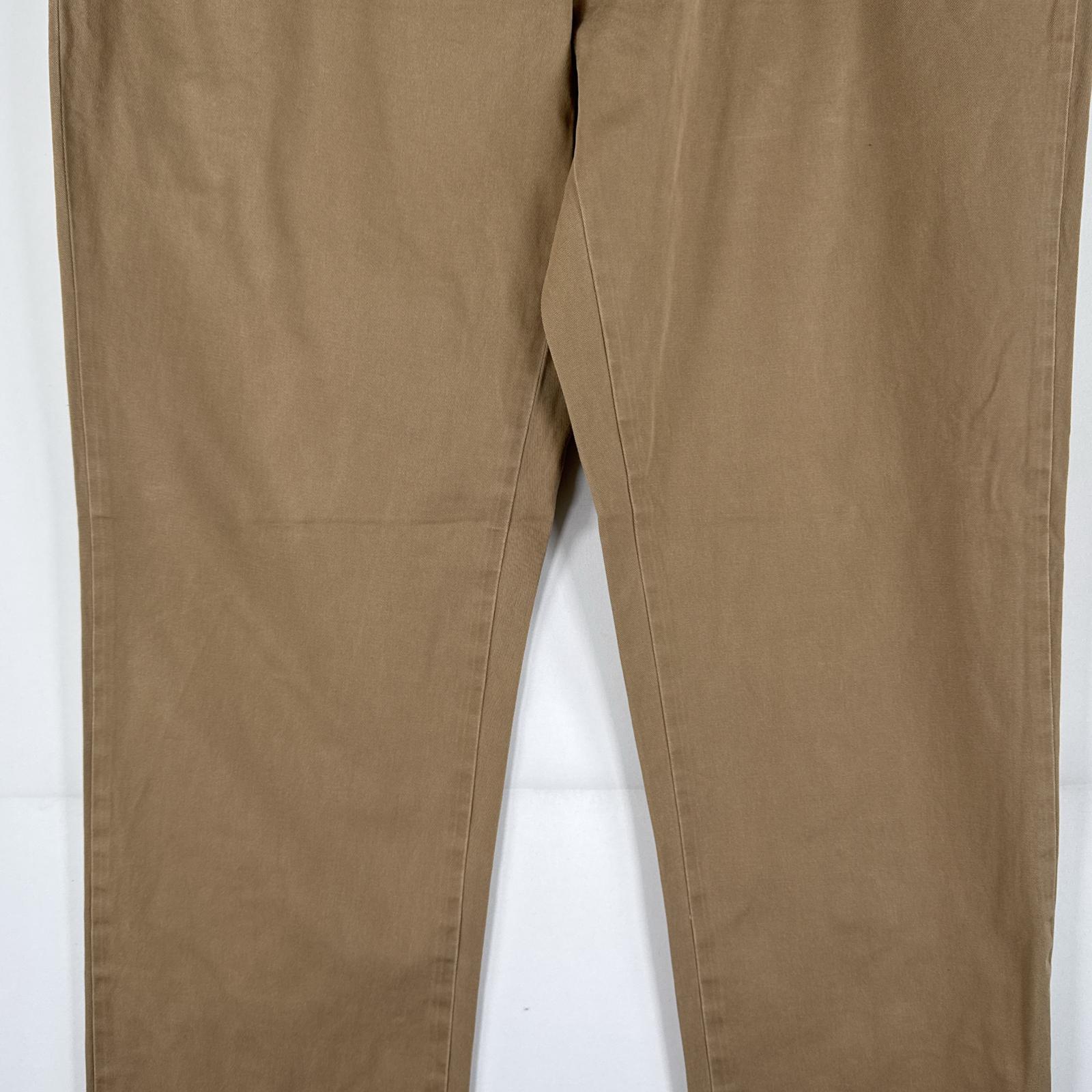 古着 ポロ・ラルフローレン POLO RALPH LAUREN チノパンツ ポロチノ ワンポイント スラックス 大きいサイズ w40 L32 ブラウン メンズ 【中古】