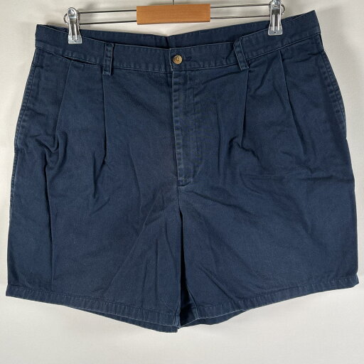 古着 90's/90年代 ノーティカ NAUTICA ショートパンツ チノショーツ ハーフパンツ ワンポイントロゴ 大きいサイズ w38 ネイビー メンズ 【中古】 古着 90's/90年代 ノーティカ NAUTICA ショートパンツ チノショーツ ハーフパンツ ワンポイントロゴ 大きいサイズ w38 ネイビー メンズ 【中古】