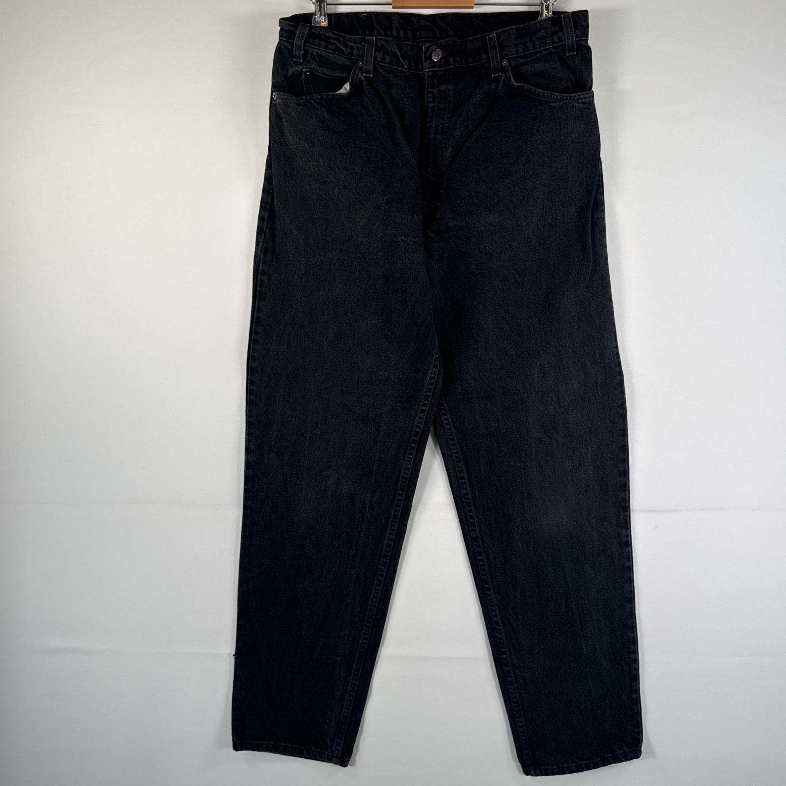 古着 90's/90年代 ヴィンテージ リーバイス Levi's USA製 デニムパンツ 550 ジーパン テーパード バギー 大きいサイズ オーバーサイズ w38 L32 ブラック メンズ 【中古】