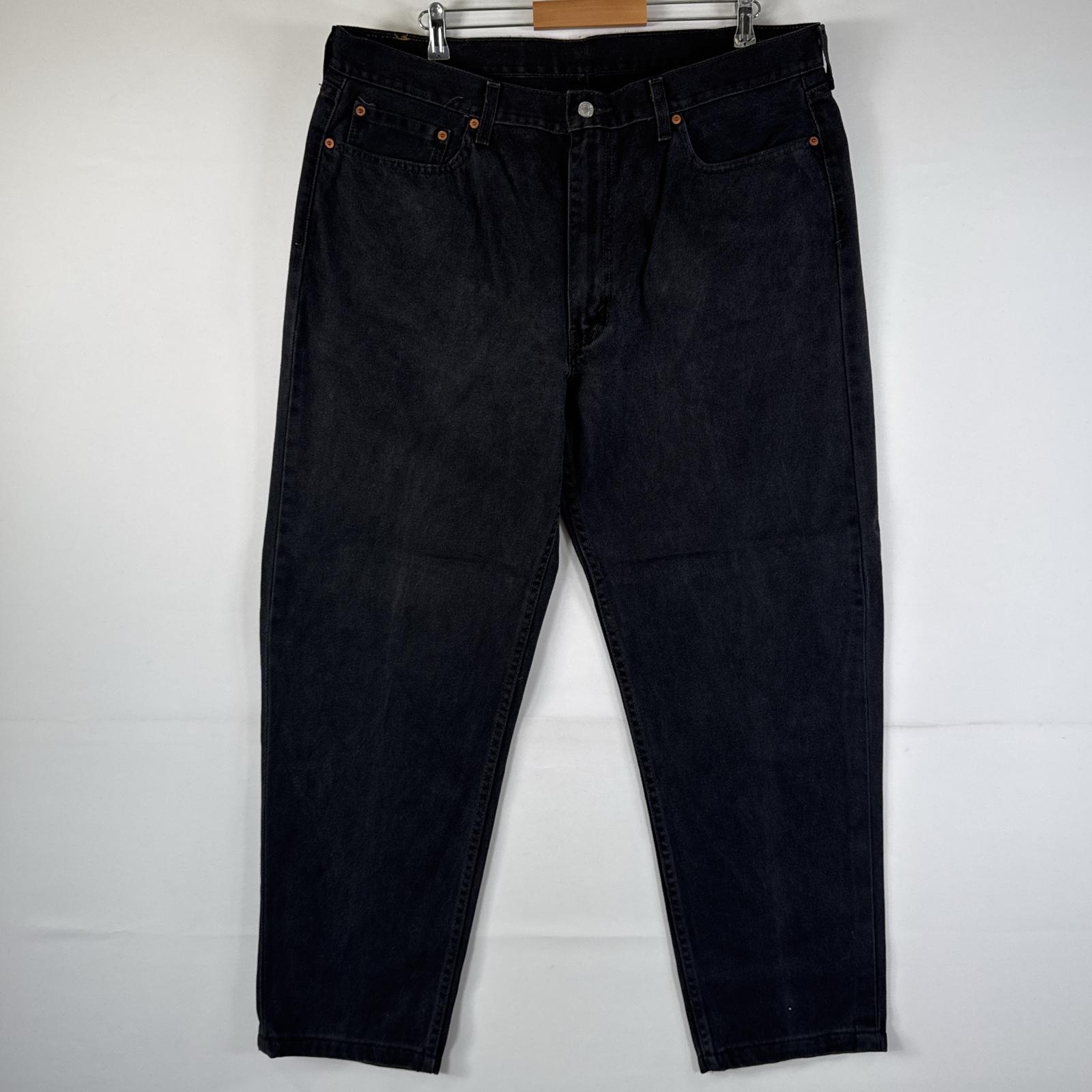 古着 リーバイス Levi's デニムパンツ 550ジーパン テーパード 大きいサイズ ジップフライ ジーンズ ビッグサイズ w40 L36 ブラック メンズ 【中古】(4)