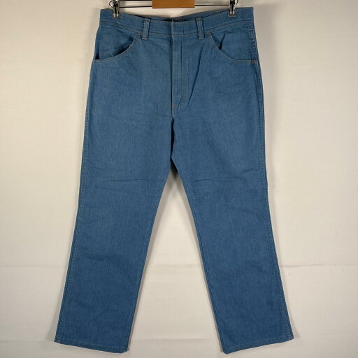 古着 ラングラー Wrangler USA製 デニムパンツ ブルーデニム ストレート フレア ホックタイプ USAジッパー ブルー メンズ 【中古】 古着 ラングラー Wrangler USA製 デニムパンツ ブルーデニム ストレート フレア ホックタイプ USAジッパー ブルー メンズ 【中古】