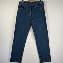 古着 ラングラー Wrangler デニムパンツ ブルーデニム ジーンズ ジーパン ストレート コインポケット w34 L34 インディゴブルー メンズ 【中古】(4)