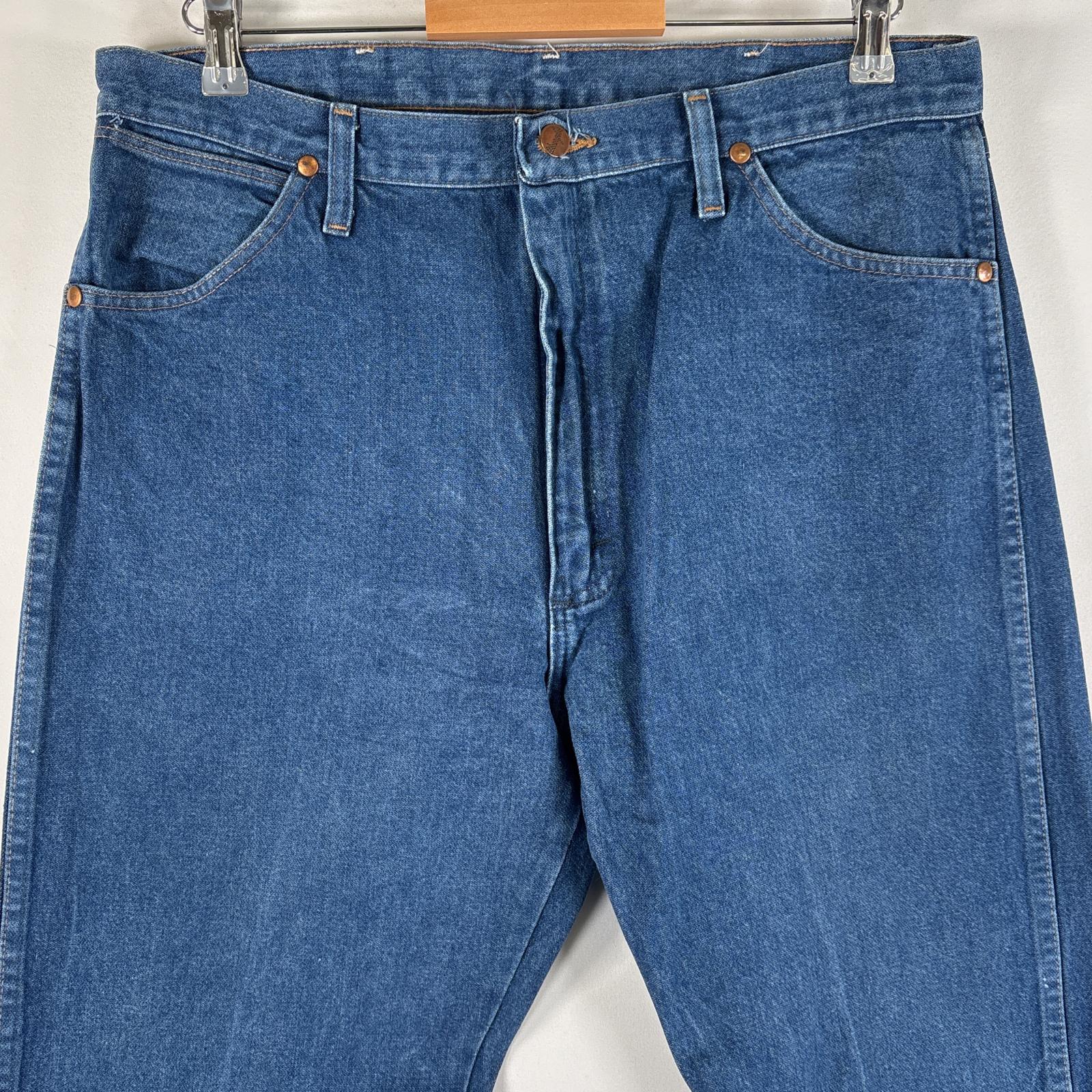 古着 90's/90年代 ラングラー Wrangler デニムパンツ ブルーデニム ジーンズ ジーパン テーパード 大きいサイズ w37 L34 インディゴブルー メンズ 【中古】