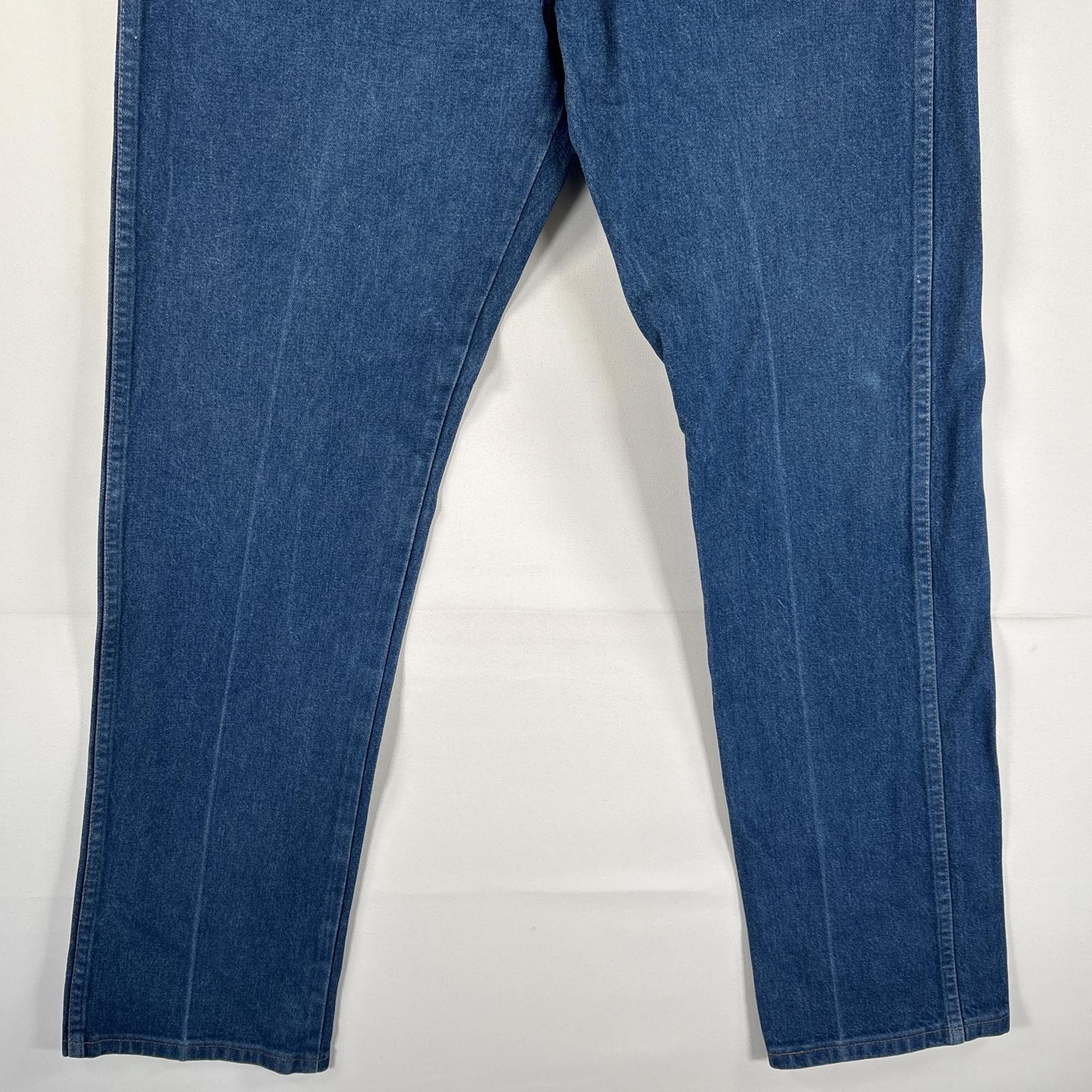 古着 90's/90年代 ラングラー Wrangler デニムパンツ ブルーデニム ジーンズ ジーパン テーパード 大きいサイズ w37 L34 インディゴブルー メンズ 【中古】