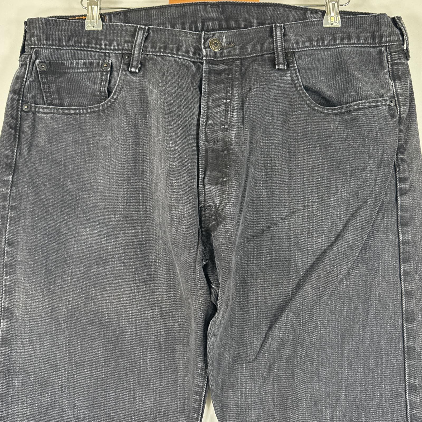 古着 リーバイス Levi's デニムパンツ 501 ジーパン ストレート 大きいサイズ ボタンフライ ジーンズ ビッグサイズ w40 L32 ブラック メンズ 【中古】