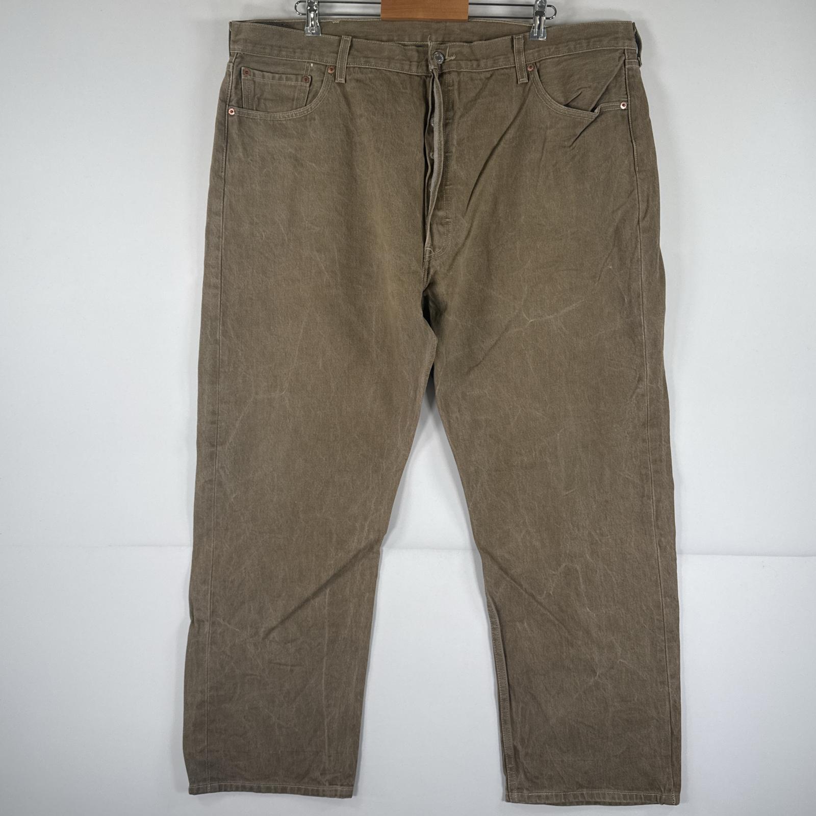 古着 リーバイス Levi's デニムパンツ 501 ジーパン ストレート 大きいサイズ ボタンフライ カラーパンツ ビッグ w46 L32 ベージュ メンズ 【中古】