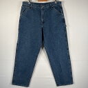 古着 ラングラー Wrangler デニムパンツ ブルーデニム ペインターパンツ 大きいサイズ REAL COMFORTABLE JEANS インディゴブルー メンズ 【中古】(4)
