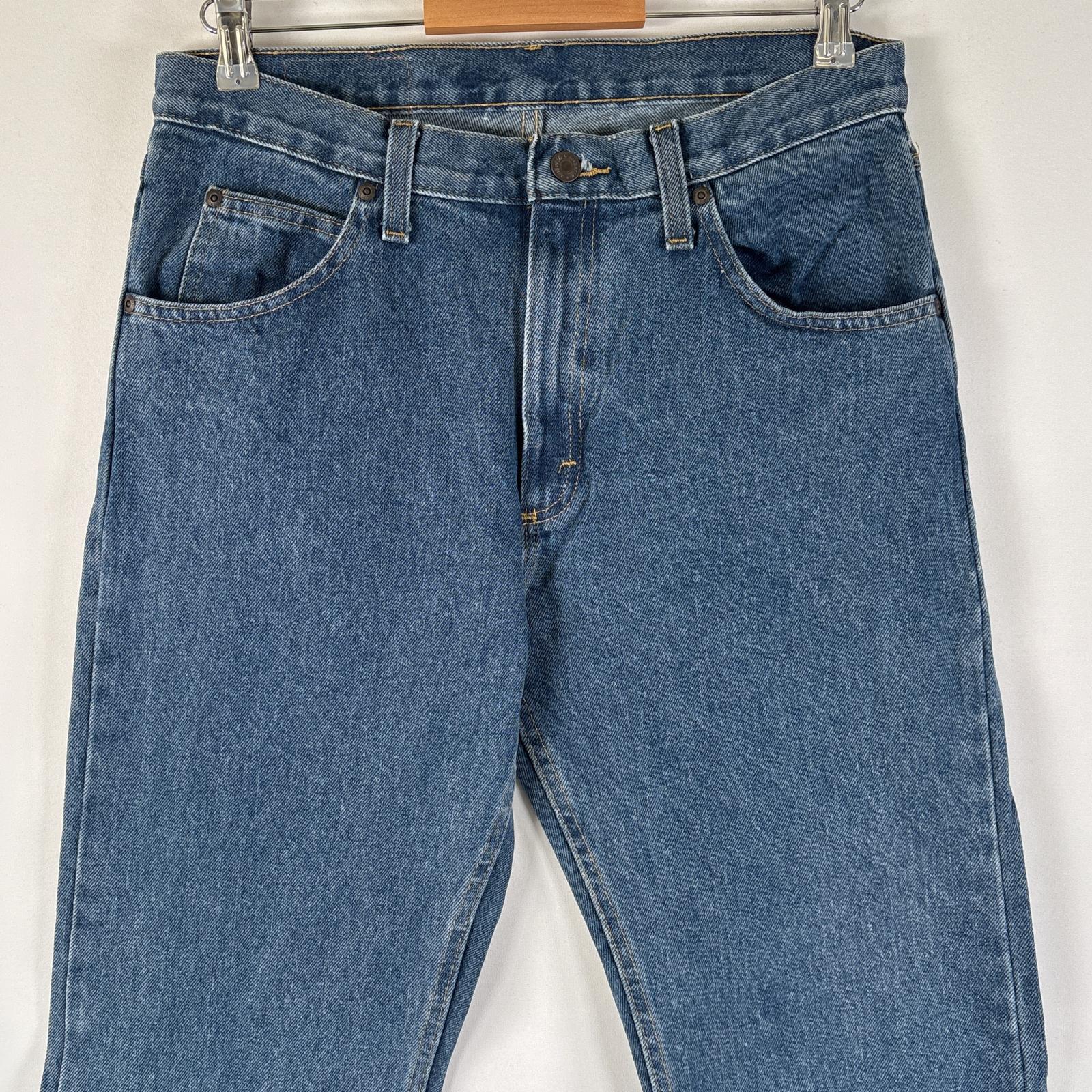 古着 ラングラー Wrangler デニムパンツ ブルーデニム ジーンズ ジーパン ストレート コインポケット w32 L34 インディゴブルー メンズ 【中古】