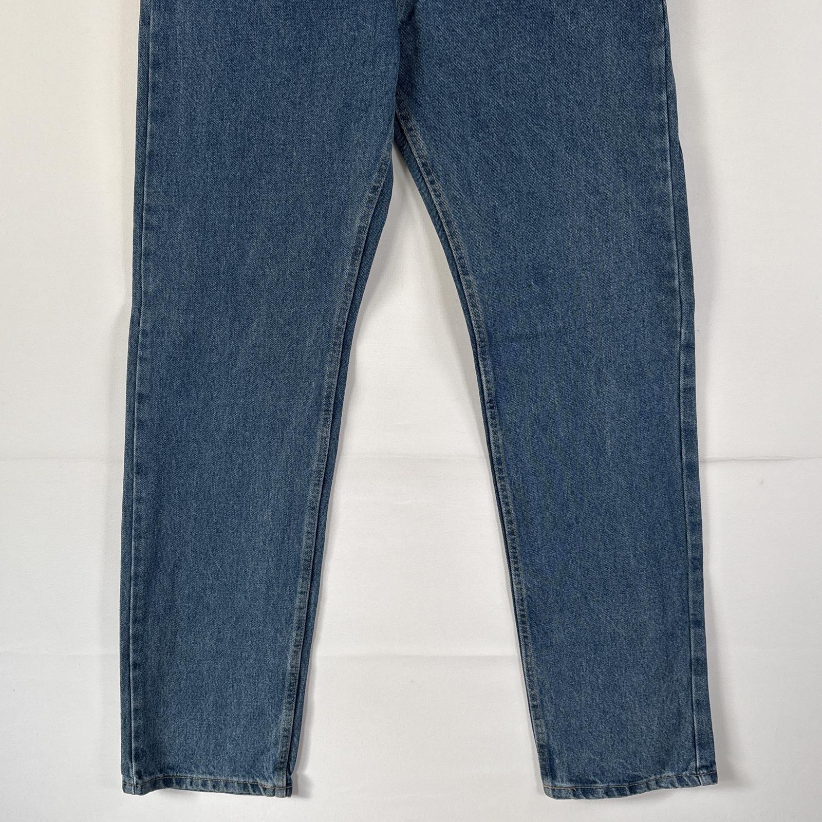 古着 ラングラー Wrangler デニムパンツ ブルーデニム ジーンズ ジーパン ストレート コインポケット w32 L34 インディゴブルー メンズ 【中古】