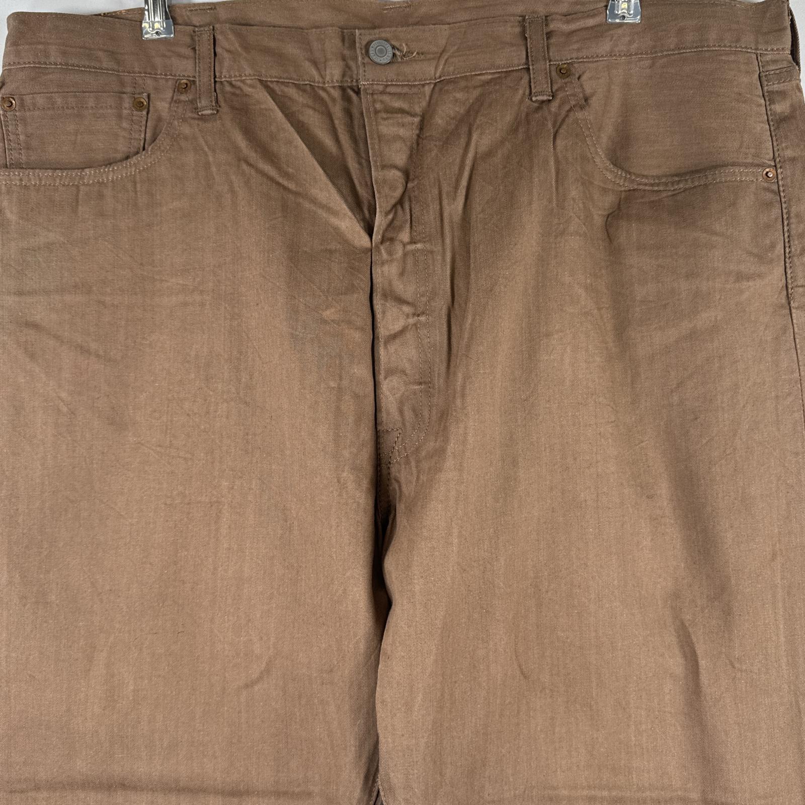 古着 リーバイス Levi's デニムパンツ 501 ジーパン ストレート 大きいサイズ ボタンフライ カラーパンツ ビッグ w44 L30 ブラウン メンズ 【中古】