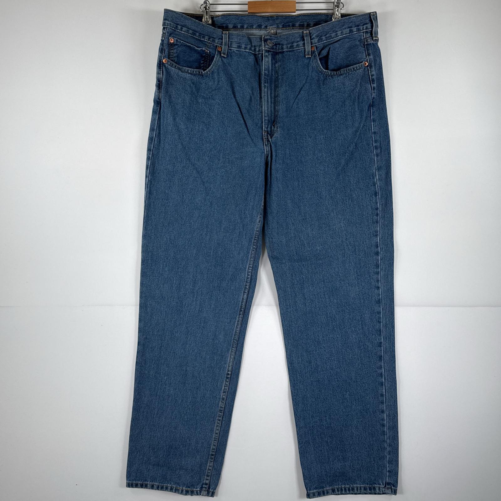 古着 リーバイス Levi's デニムパンツ 550 ジーパン テーパード 大きいサイズ ジップフライ ビッグサイズ w42 L34 ブルー メンズ 【中古】