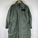 古着 50's/50年代 ヴィンテージ 長袖つなぎ ミリタリー 米軍 実物 ジャンプスーツ フライト CWU USAF CONMAR 黒タグ 1P L オリーブグリーン メンズ 【中古】
