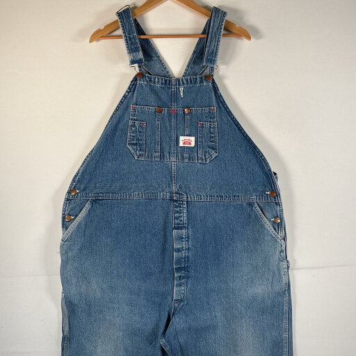 古着 80's~90's/80年代~90年代 ヴィンテージ ラウンドハウス ROUND HOUSE オーバーオール デニム ワーク ワンポイントロゴ サイドポケット 大きいサイズ ブルー系 メンズ 【中古】 古着 80's~90's/80年代~90年代 ヴィンテージ ラウンドハウス ROUND HOUSE オーバーオール デニム ワーク ワンポイントロゴ サイドポケット 大きいサイズ ブルー系 メンズ 【中古】