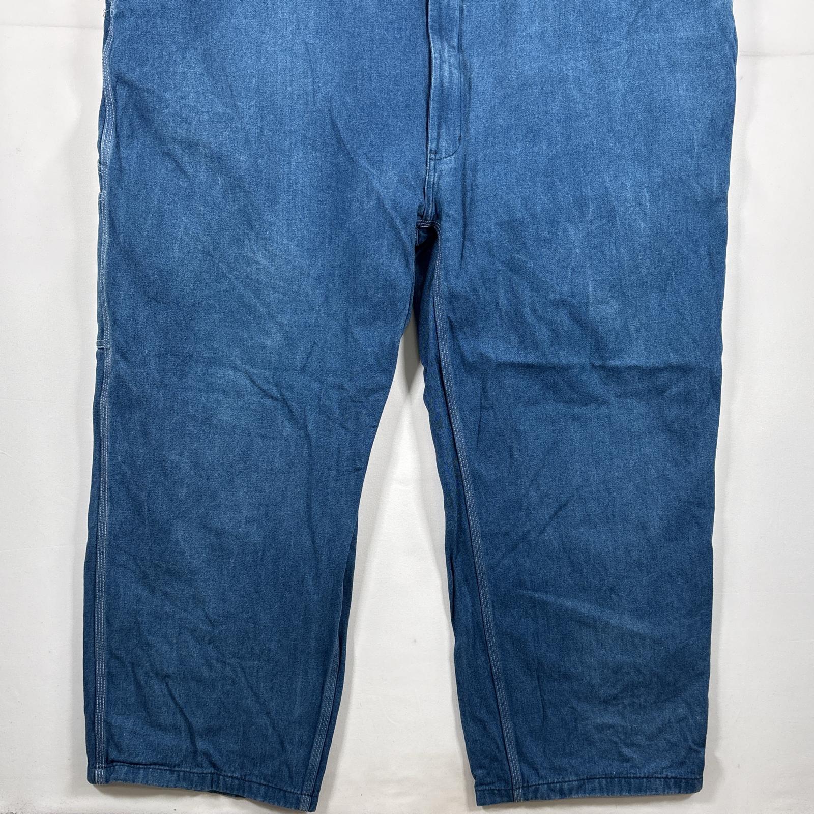 古着 リバティ LIBERTY オーバーオール デニム ワーク ワンポイントロゴ 大きいサイズ ペインター ハンマーループ 作業着 w52 L30 ブルー系 メンズ 【中古】