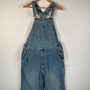 古着 リーバイス Levi's オーバーオール デニム ワーク ワンポイントロゴ ボタンフライ サイドポケット M ブルー系 メンズ 【中古】