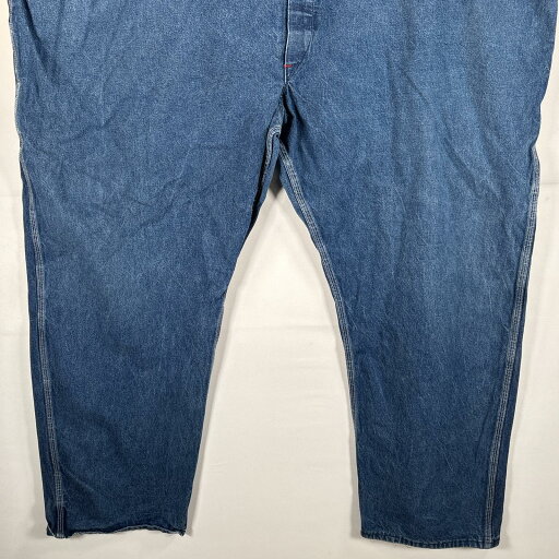 古着 ラウンドハウス ROUND HOUSE USA製 オーバーオール デニム ワーク ワンポイントロゴ 大きいサイズ ブルー系 メンズ 【中古】