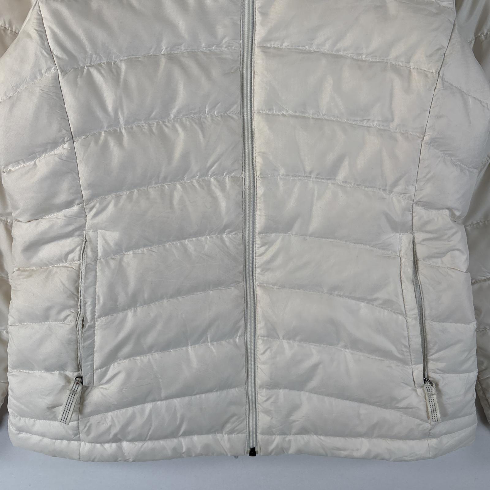 古着 パタゴニア patagonia ダウンセータージャケット ナイロンジャケット STY68232 ワンポイントロゴ M ホワイト キッズ 【中古】