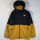 古着 ザ・ノースフェイス THE NORTH FACE ナイロンジャケット マウンテンパーカー ツートンカラー アウトドア L 14-16 イエロー ボーイズ ...