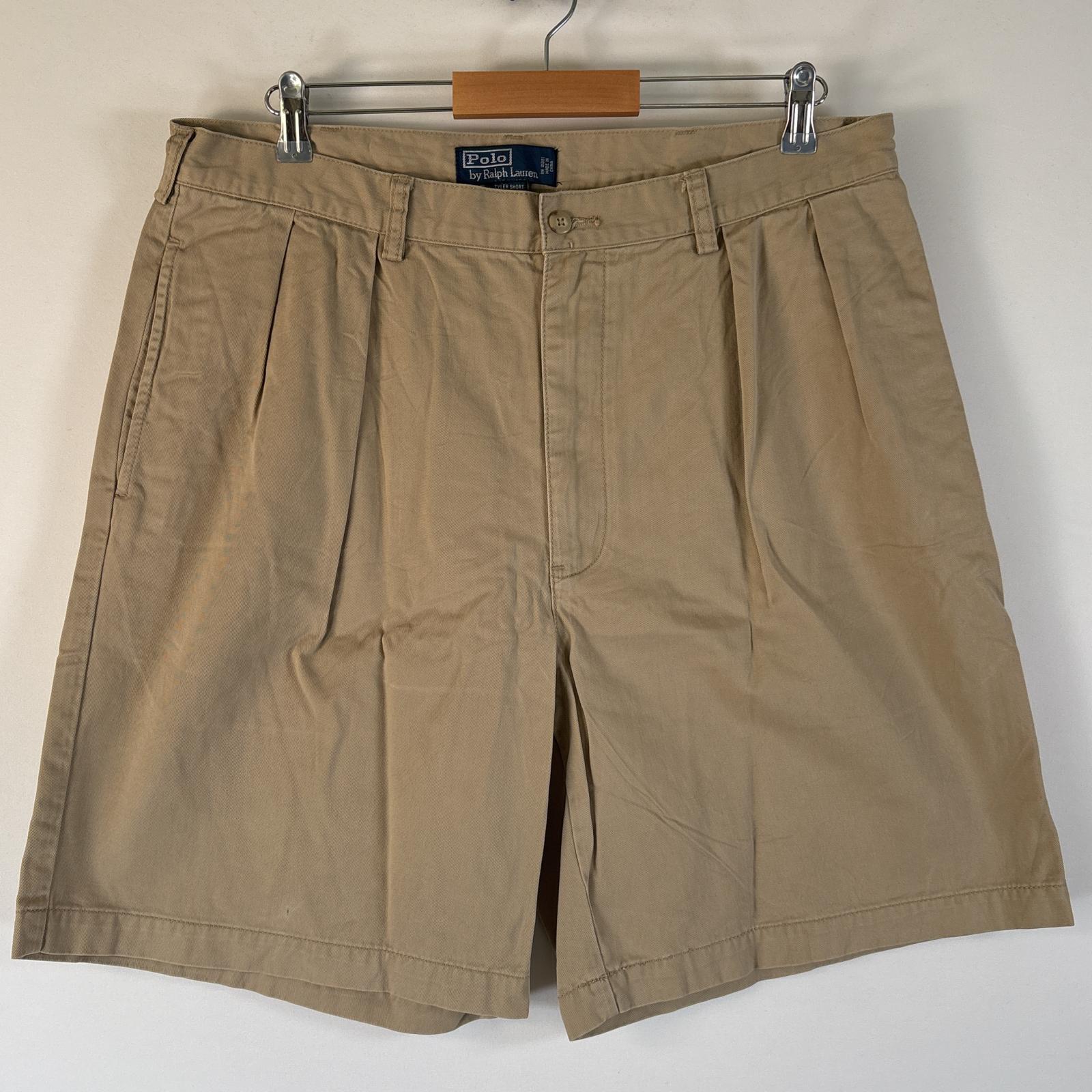 古着 90's/90年代 ポロバイラルフローレン Polo by Ralph Lauren ショートパンツ 半ズボン ポロチノ 大きいサイズ w38 ベージュ系 メンズ 【中古】