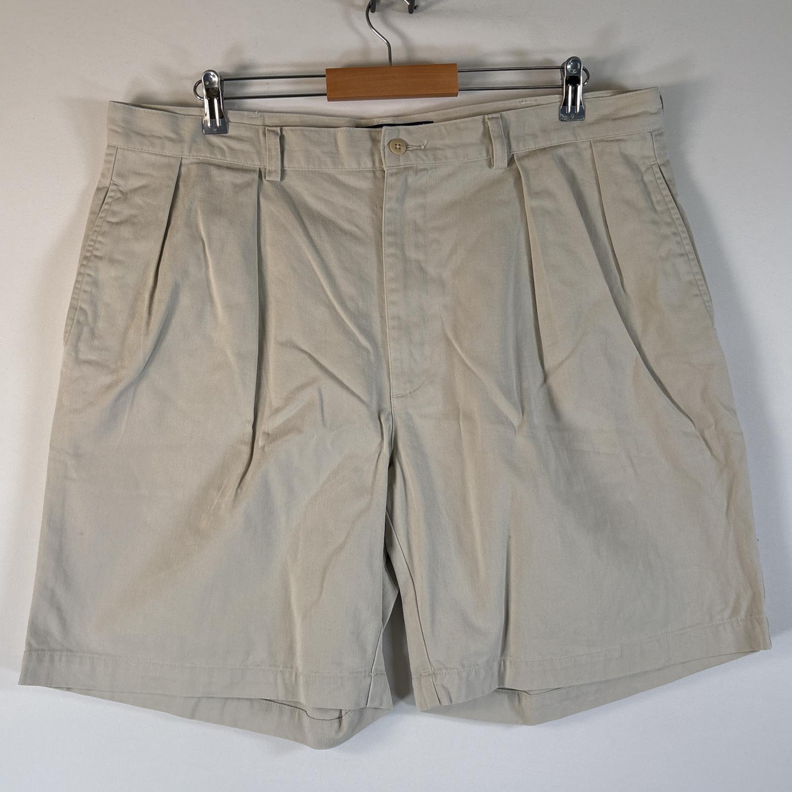 古着 90's/90年代 ポロバイラルフローレン Polo by Ralph Lauren ショートパンツ ポロチノ 大きいサイズ 半ズボン w40 ライトグレー系 メンズ 【中古】