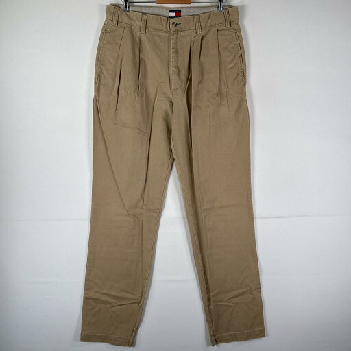 古着 トミーヒルフィガー TOMMY HILFIGER チノパンツ 長ズボン ボトムス 大きいサイズ ワンポイントロゴ刺繍 w36 L36 ベージュ系 メンズ 【中古】 古着 トミーヒルフィガー TOMMY HILFIGER チノパンツ 長ズボン ボトムス 大きいサイズ ワンポイントロゴ刺繍 w36 L36 ベージュ系 メンズ 【中古】