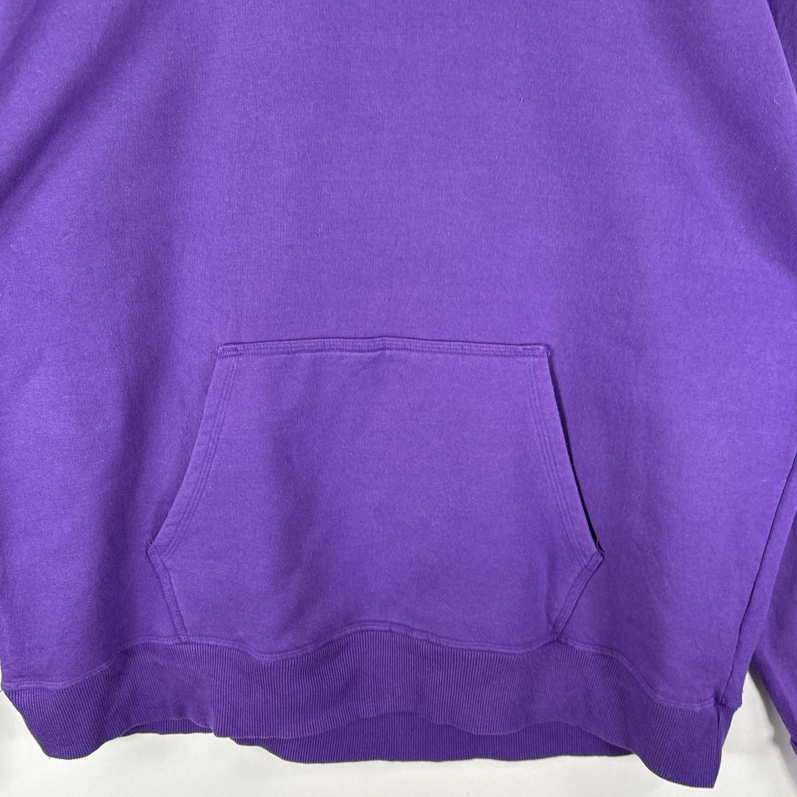 古着 チャンピオン Champion パーカー スウェット ワンポイントロゴ刺繍 大きいサイズ プルオーバー フーディ XXL パープル メンズ 【中古】