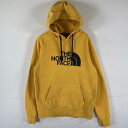 古着 ザ・ノースフェイス THE NORTH FACE パーカー スウェット プルオーバー フーディ ビッグロゴプリント S イエロー メンズ 【中古】(4)
