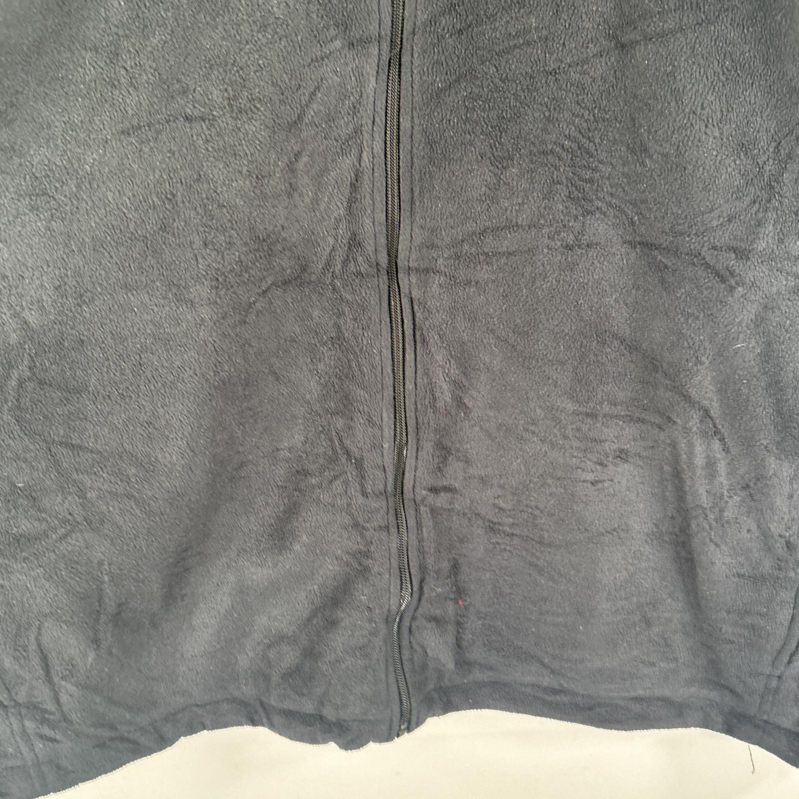 古着 コロンビア Columbia フルジップフリースジャケット ワンポイントロゴ刺繍 大きいサイズ アウトドア 3X ブラック メンズ 【中古】