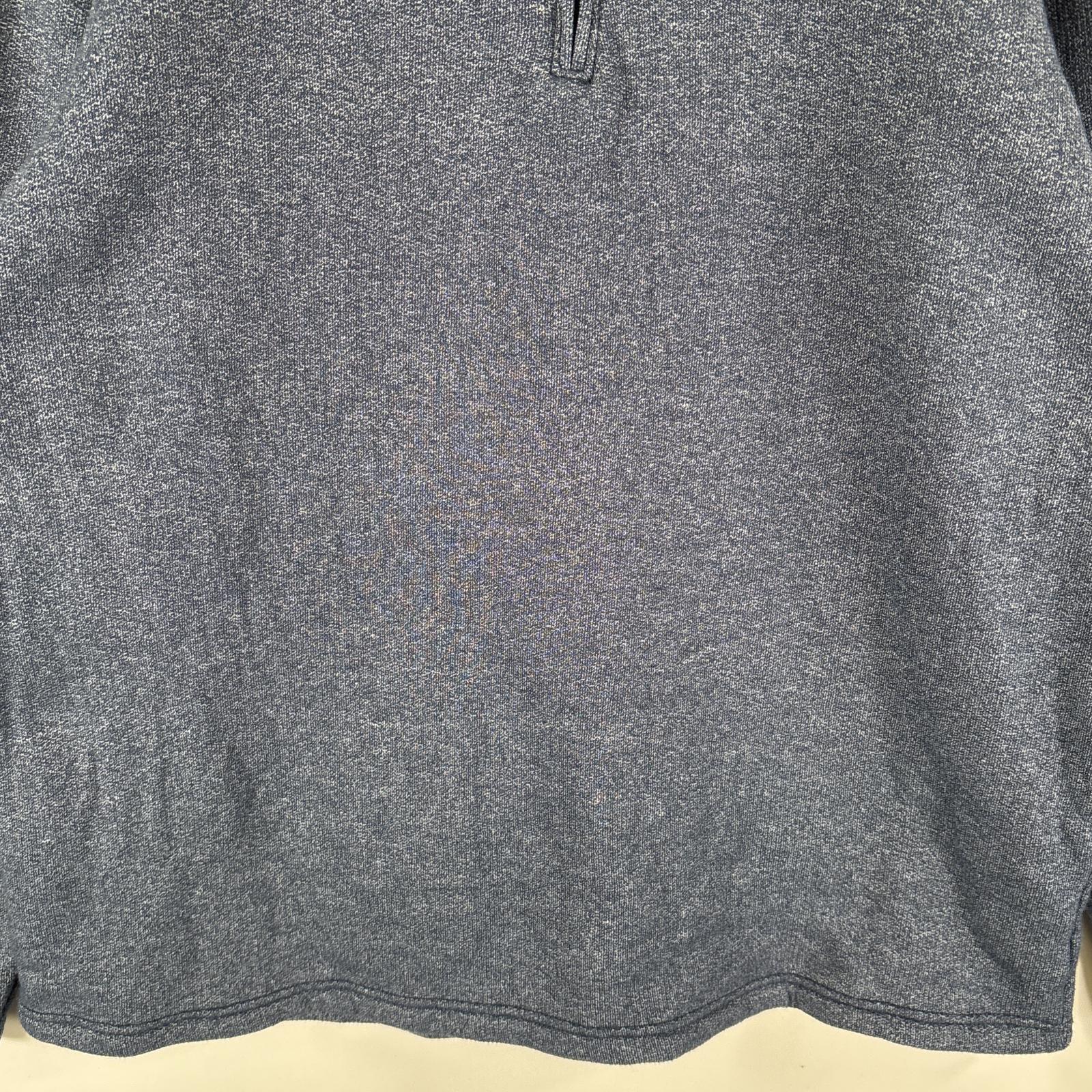 古着 コロンビア Columbia フリースニット ハーフジップ プルオーバー 大きいサイズ ワンポイントロゴ刺繍 XL ブルー系 メンズ 【中古】