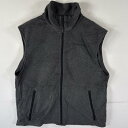 古着 コロンビア Columbia フリースベスト ワンポイントロゴ刺繍 アウトドア フルジップ L ダークグレー メンズ 【中古】(4)