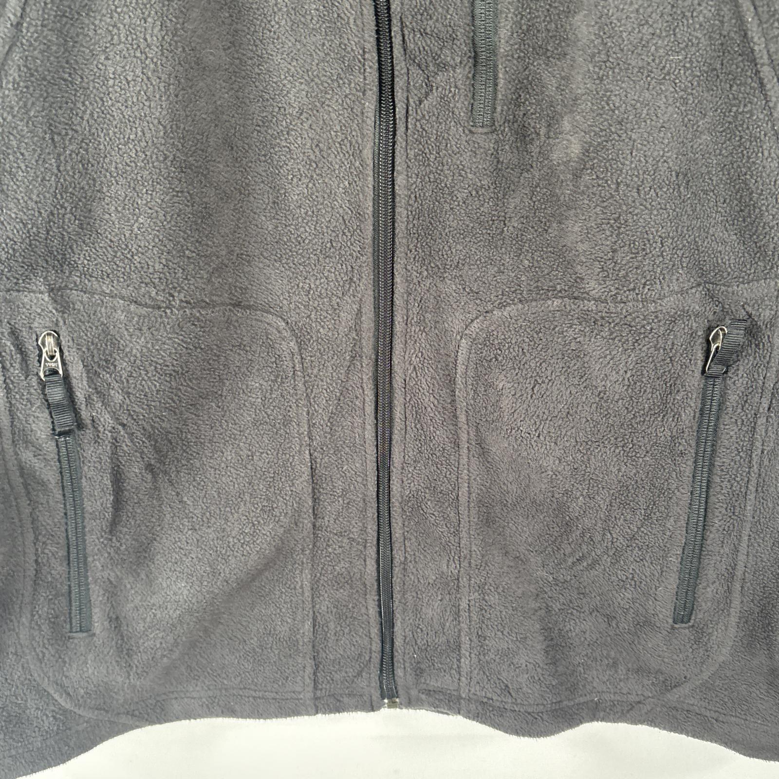 古着 コロンビア Columbia フルジップフリースジャケット スリーブ刺繍ロゴ オハイオステイト ナイロン切り替え アウトドア L ブラック メンズ 【中古】